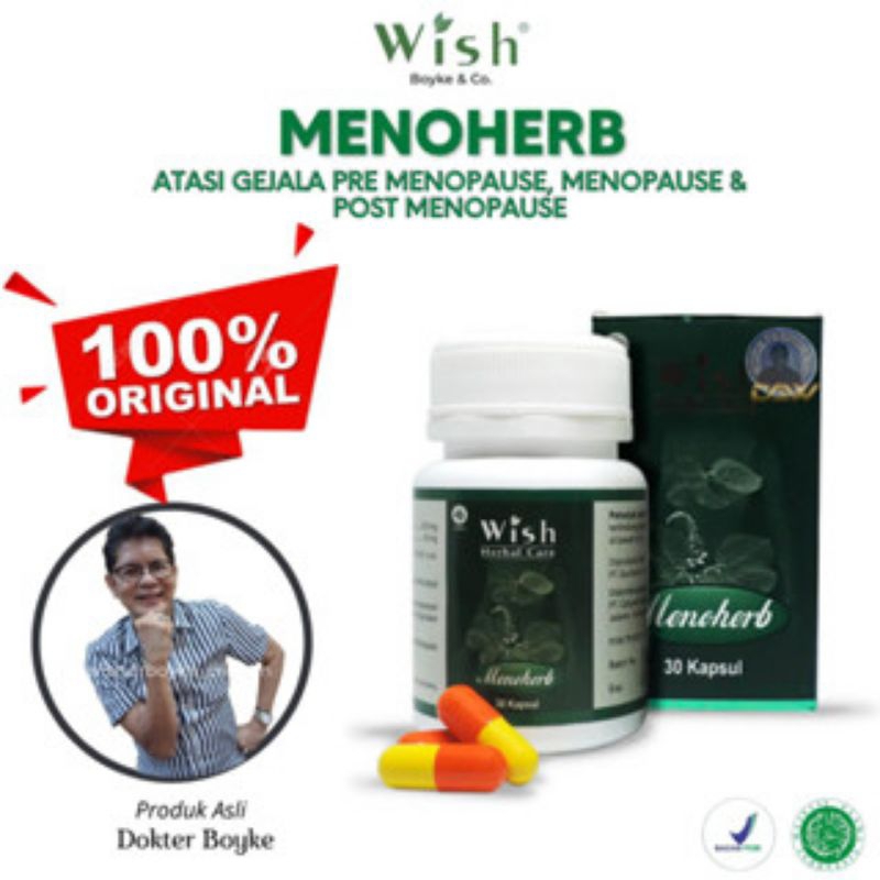 Menoherb Herbal Menopause Dr Boyke Original Wish Herbal Care