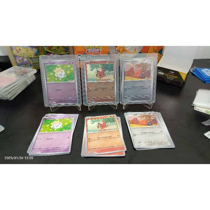 Kartu TCG Promo Kilat Rasi (Fuecoco,Diglet,Togepi)