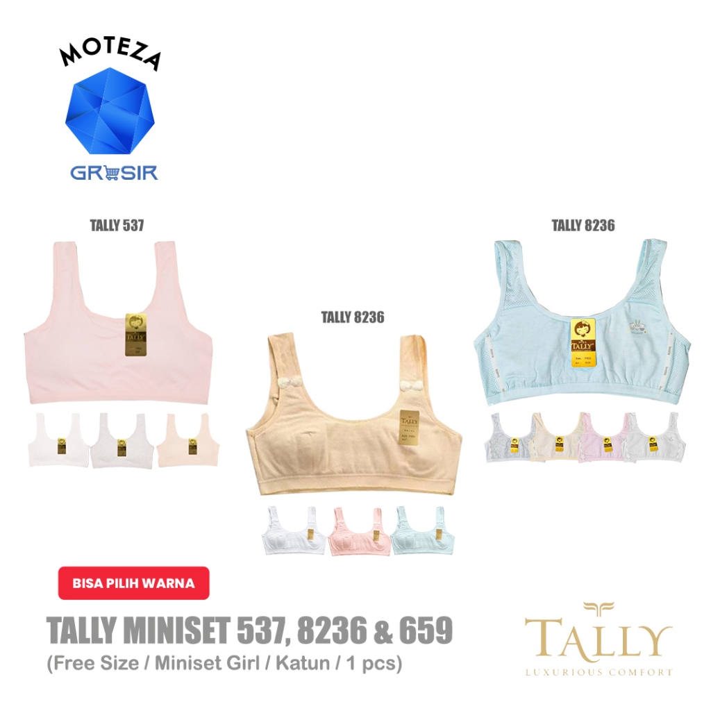 Grosir [Min 6 pcs] Tally 537 ; 8236 ; 659 - Miniset Bra Anak Perempuan Remaja Anak Cewek ABG Teen | 