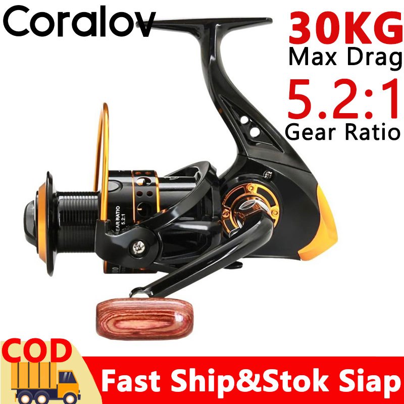 Reel Pancing Fishing Reel 30kg DC1000 - 7000 Reel Pancing Murah Kuat Power Handle Reel Pancing Laut 