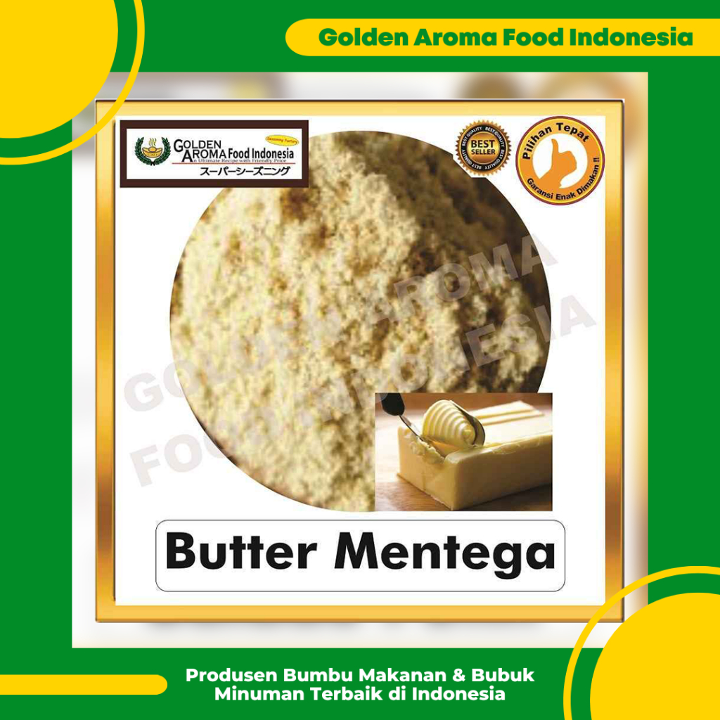 

Bumbu Tabur Rasa Mentega 1 Kg Jual Bubuk Tabur Butter Murah Enak Terbaik Seasoning Powder GAFI