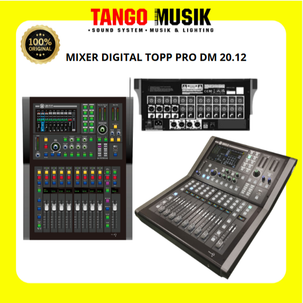 MIXER DIGITAL TOPP PRO DM 20.12 20 CHANNEL ORIGINAL GARANSI RESMI 1 TAHUN (HARGA 1 UNIT) Mixer Audio