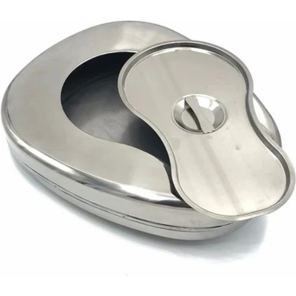 Pispot bedpan bahan aluminium stainless / Pispot Bab Stainless