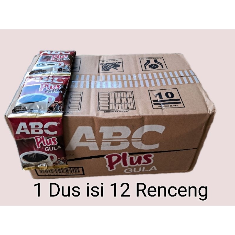 

Kopi ABC Plus Gula 18 gram 1 Dus isi 12 Renceng