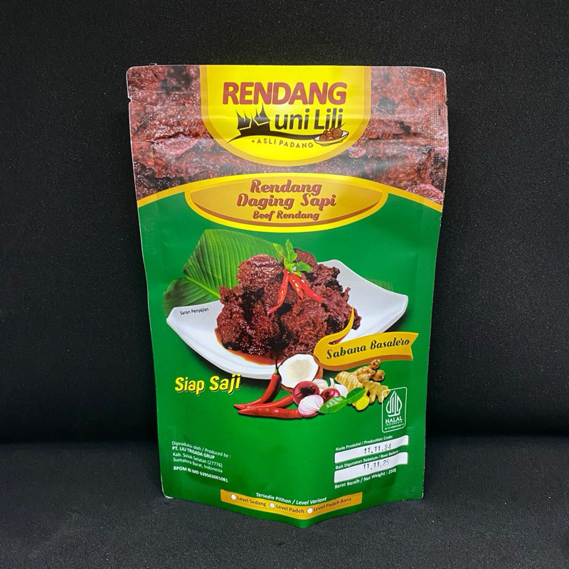 

RENDANG DAGING 250gr✨ ASLI PADANG MD BPOM HALAL MUI SNI