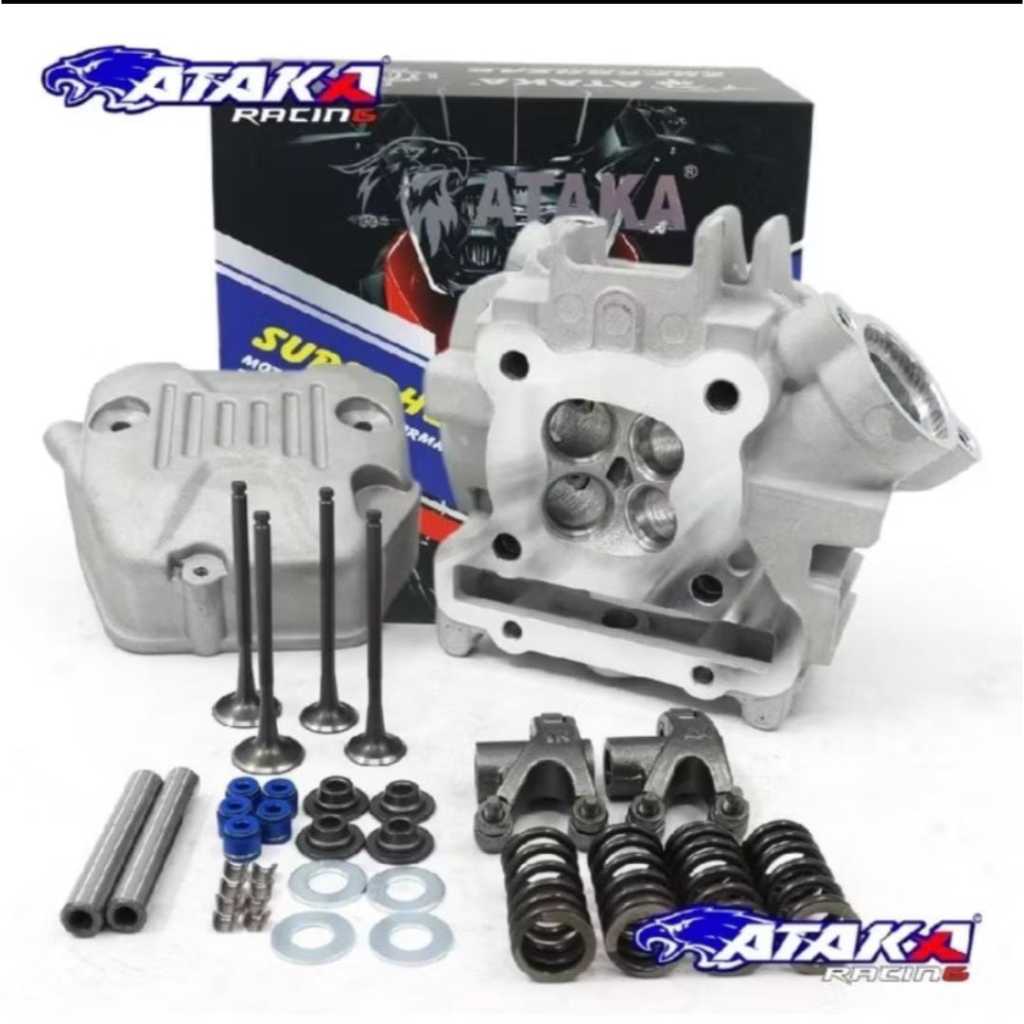 HEAD ATAKA RACING 22/19 PORTING CNC KLEP 4 MIO J JUPITER Z1 VEGA ZR