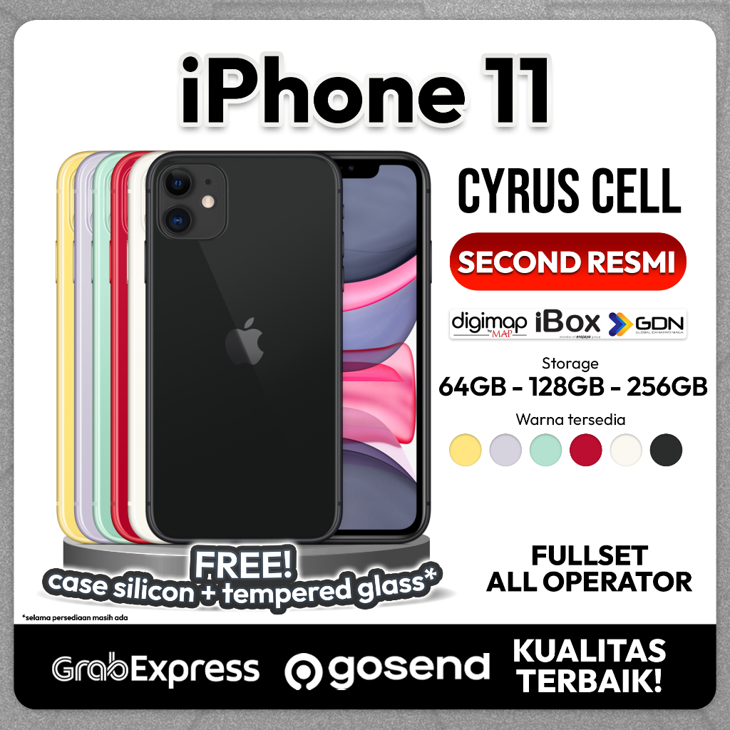 [SECOND] IPHONE 11 64GB/128GB/256GB IBOX INTER 100%MULUS FULLSET LIKE NEW