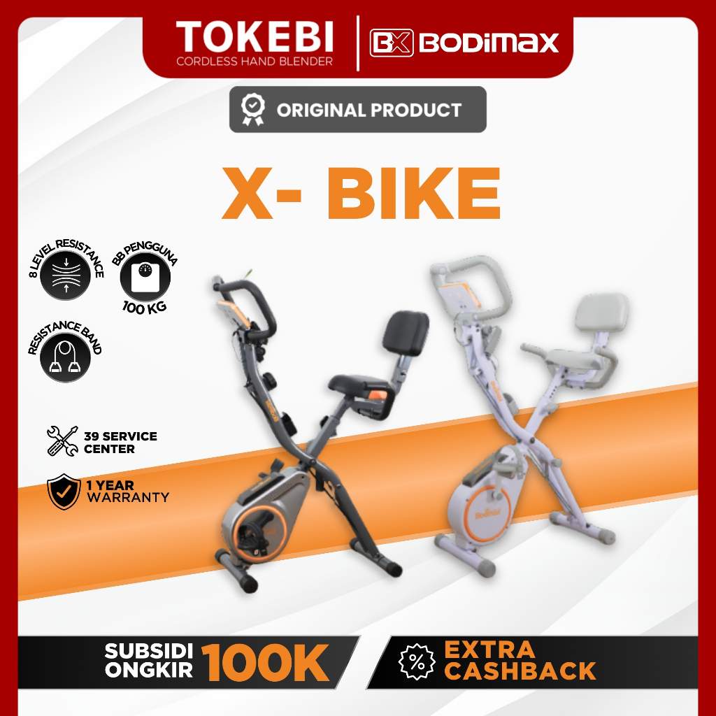 BODIMAX X-BIKE /Alat Fitness/Sepeda Statis/Magnetic X-Bike