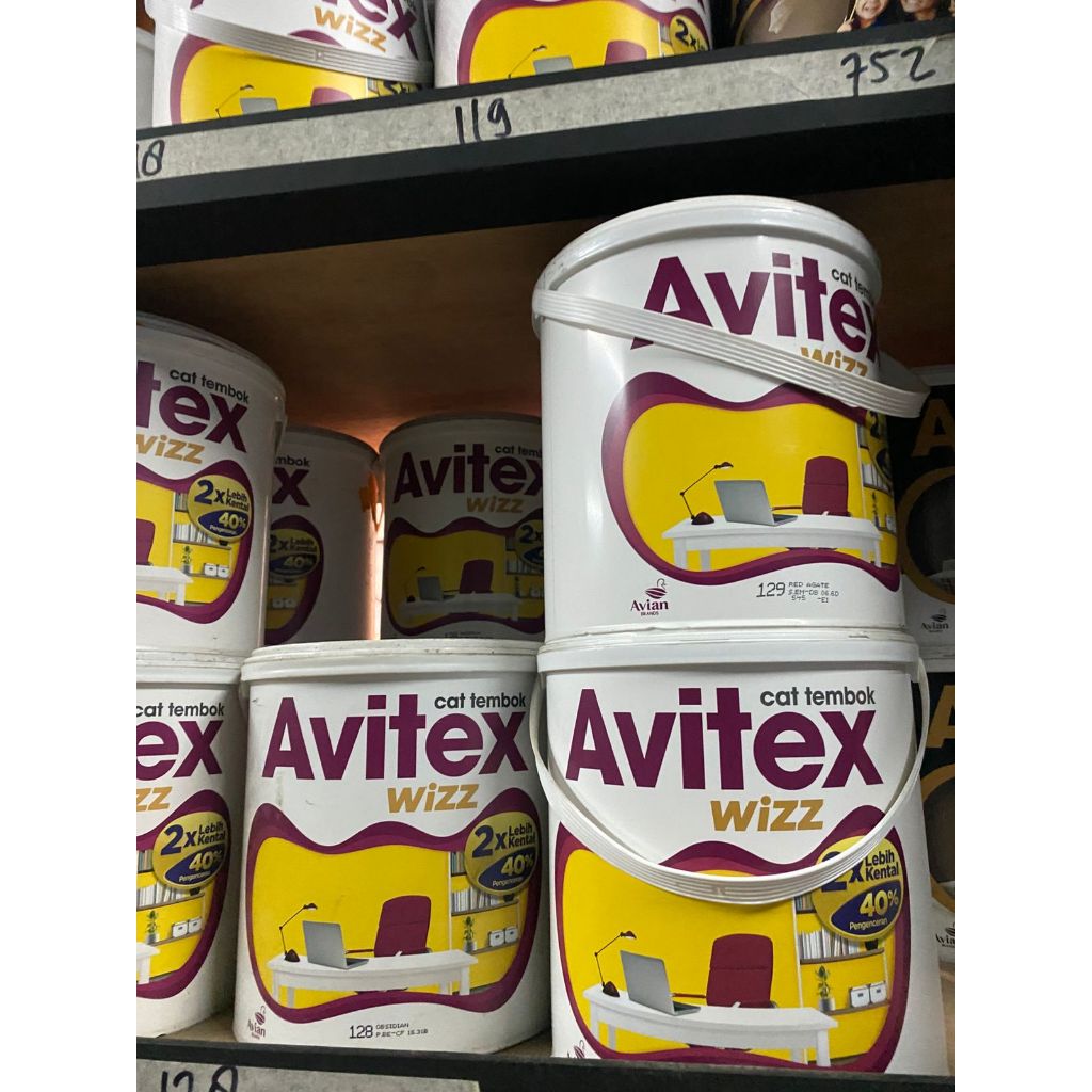 AVITEX WIZZ CAT PELAPIS DINDING 5KG SUPER WHITE