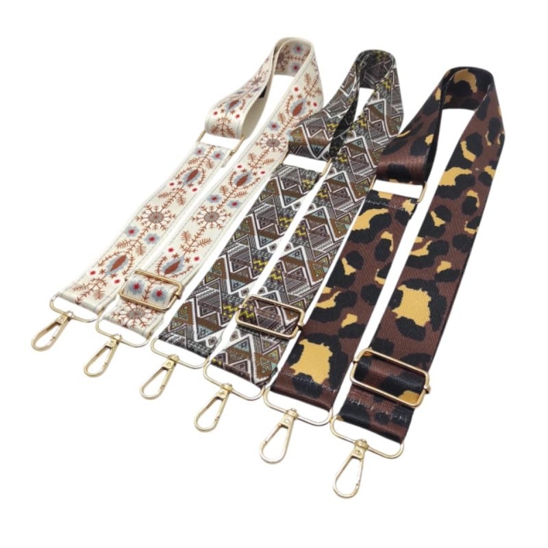 Tali Tas Selmpang Lebar 4cm  Panjang 120cm Nikel Gold