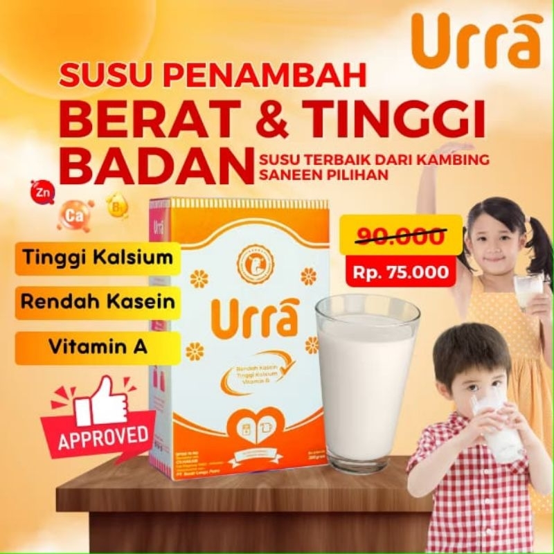 

SUSU URRA SUSU PENAMBAH BERAT BADAN DAN TINGGI BADAN ORIGINAL