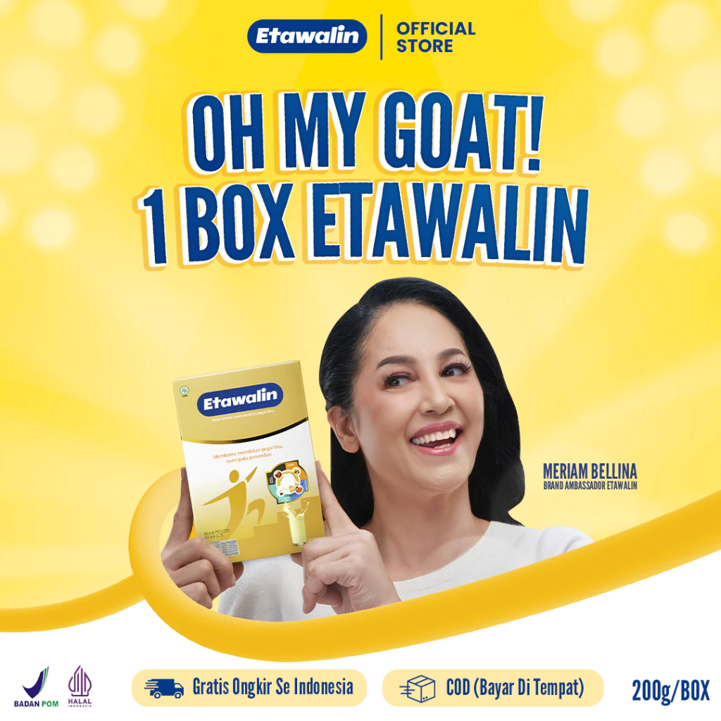 

1 BOX Etawalin - Susu Kambing Atasi Nyeri Sendi Sakit Lutut Dan Asam Urat