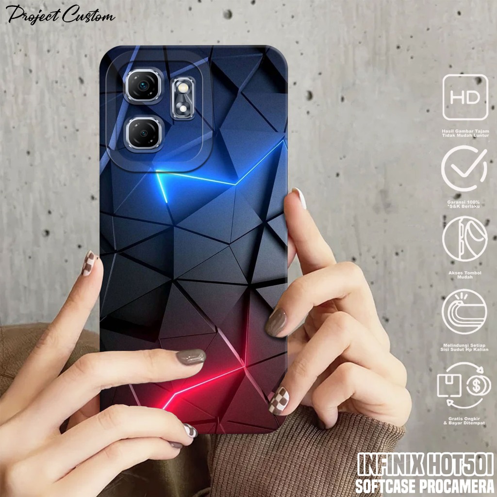 Softcase Hp Infinix Hot 50i - Case Infinix Hot 50i ( ASBT ) Silikon Hp Infinix Hot 50i - Casing Hp I