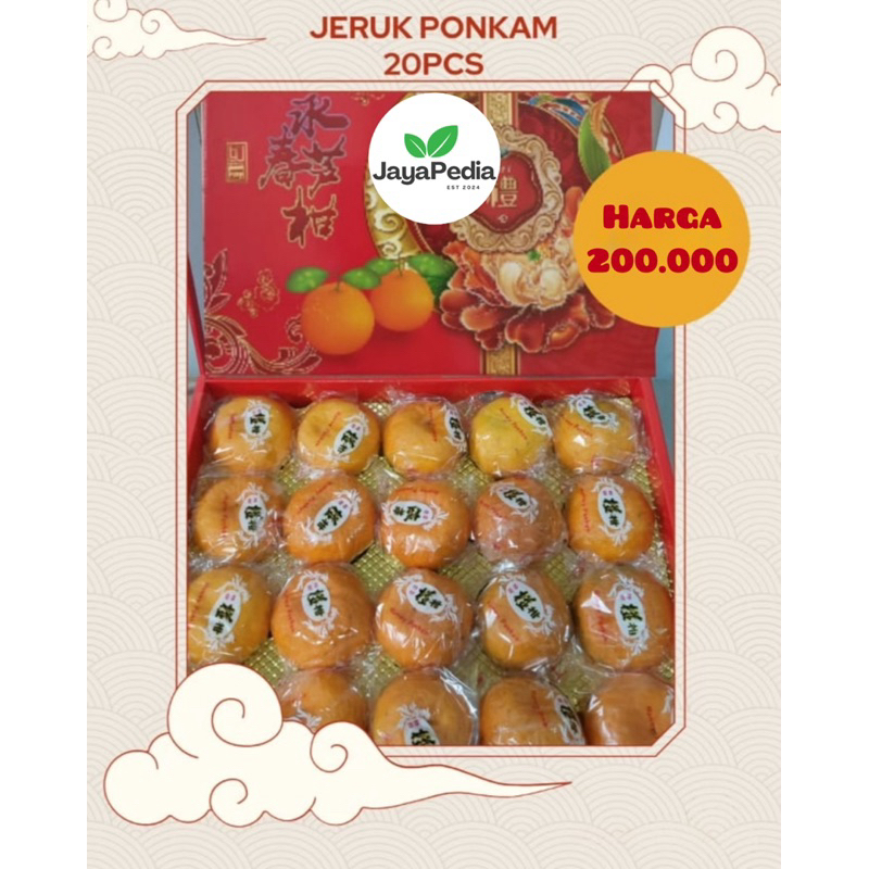 

Hampers Buah Jeruk Ponkam, Apel Fuji dan Pear Imlek CNY 2025