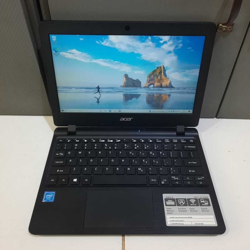 Laptop Acer A311-31, Intel Celeron - N4000, UHd Graphics 600, Ram 4/500Gb, Seri baru, Black