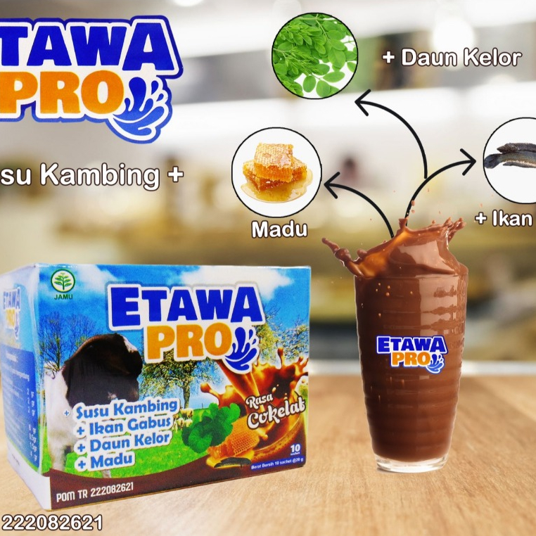 

Susu Kambing EtawaPro / Etawa Pro Ikan Gabus Daun Kelor Asli Original