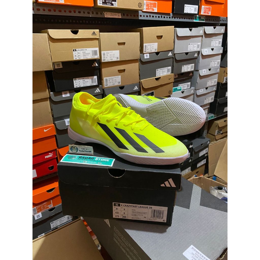 Sepatu Futsal Adidas X CrazyFast League IN Yellow IF0701 Original BNIB