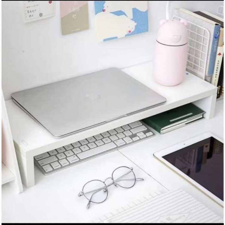 DUDUKAN LAPTOP DAN MONITOR/DUDUKAN KOMPUTER/RAK MEJA KOMPUTER