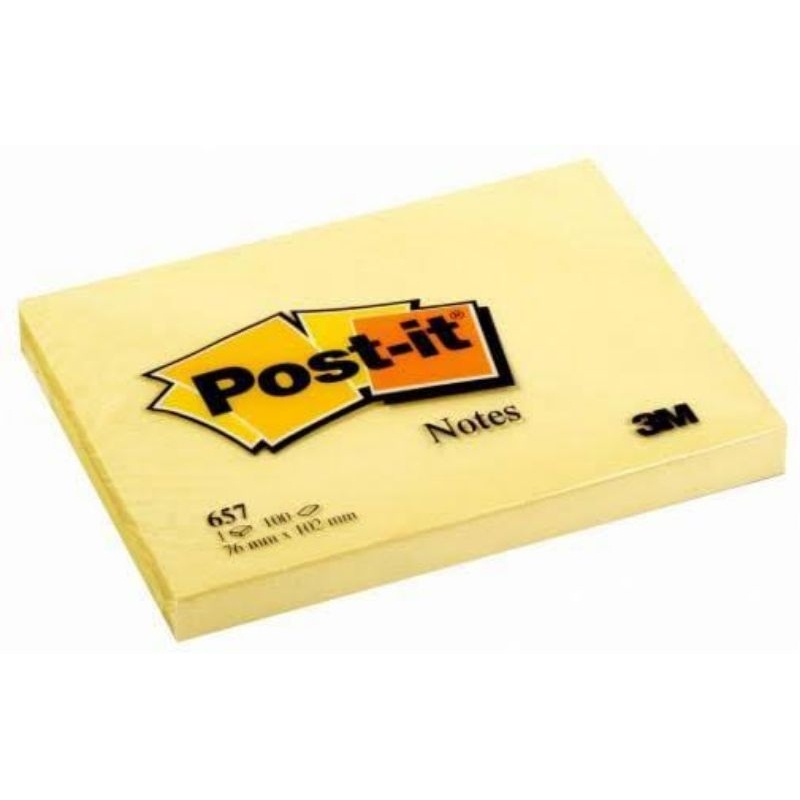 

POST IT 3M 657 YELLOWISI 100 SHEETS