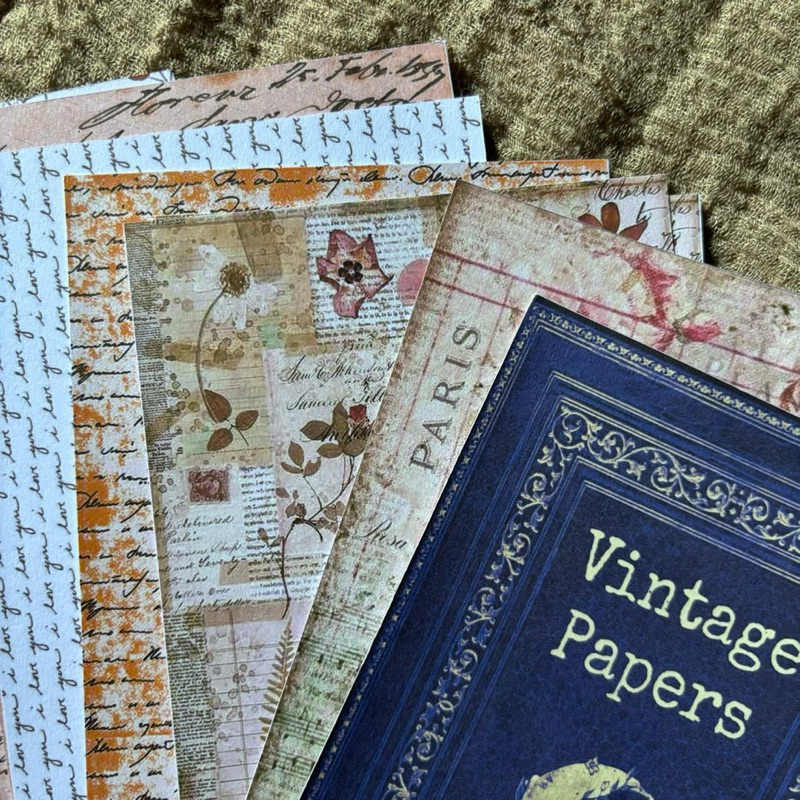 

khalishop - deco paper vintage theme, paper journal, paper scrapbook, paper deco, deco paper, jurnal, journaling kit, journaling, scrapbook kit, scrapbook material, journal set, journal supply, vintage paper, vintage journal, vintage paper letter