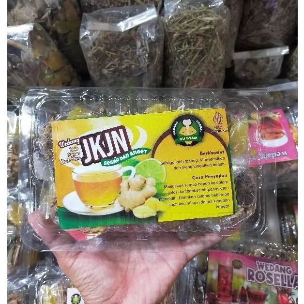 

Wedang JKJN - wedang jahe kencur jeruk nipis - isi 10 - minuman kesehatan - ekstra gula batu - baik untuk kesehatan - oleh-oleh Jogja