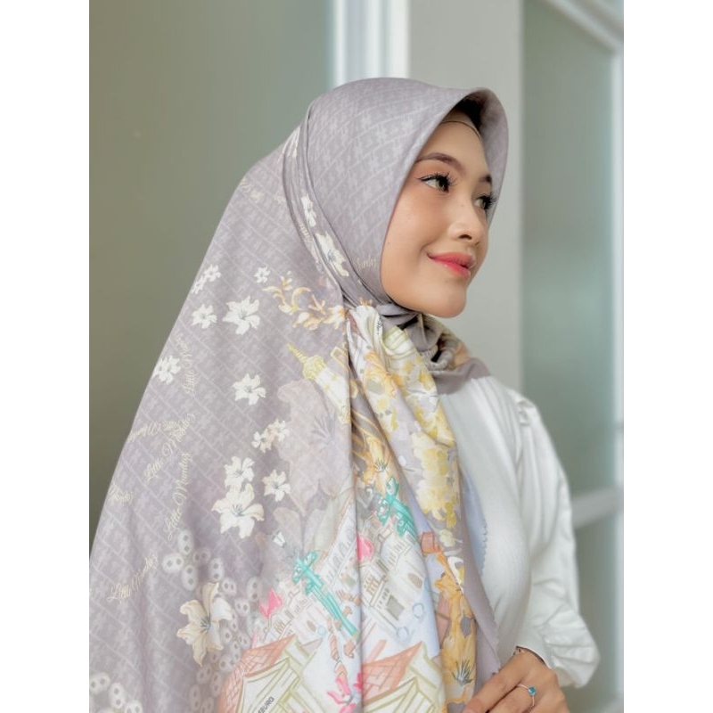 LITTLE MUMTAZ hijab segiempat voal premium Yogyakarta series