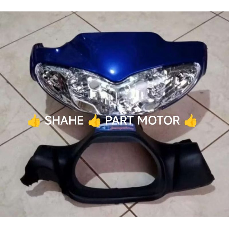 Batok depan belakang set reflektor/lampu depan motor Jupiter Z old 2001-2005 all warna merah ferari 