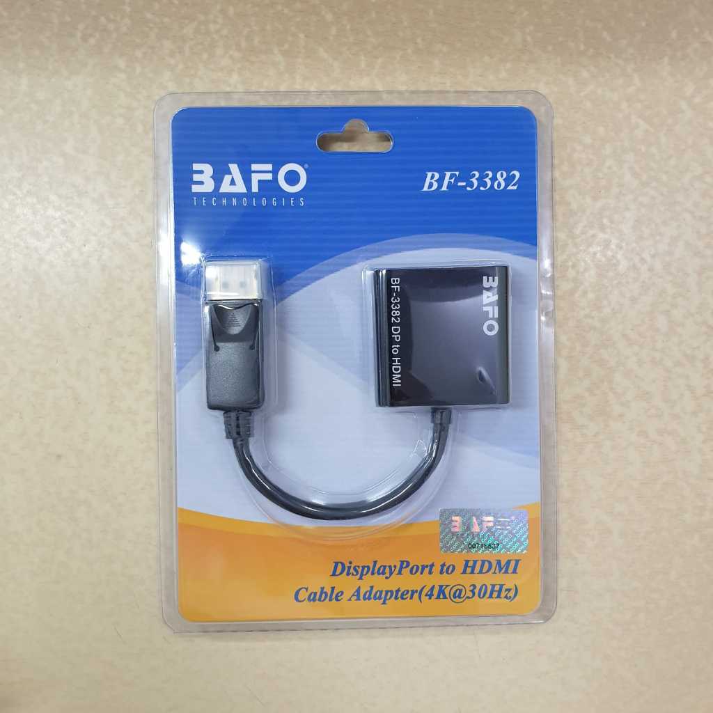 Kabel DP to HDMI 4K BAFO BF-3382 Original Resmi