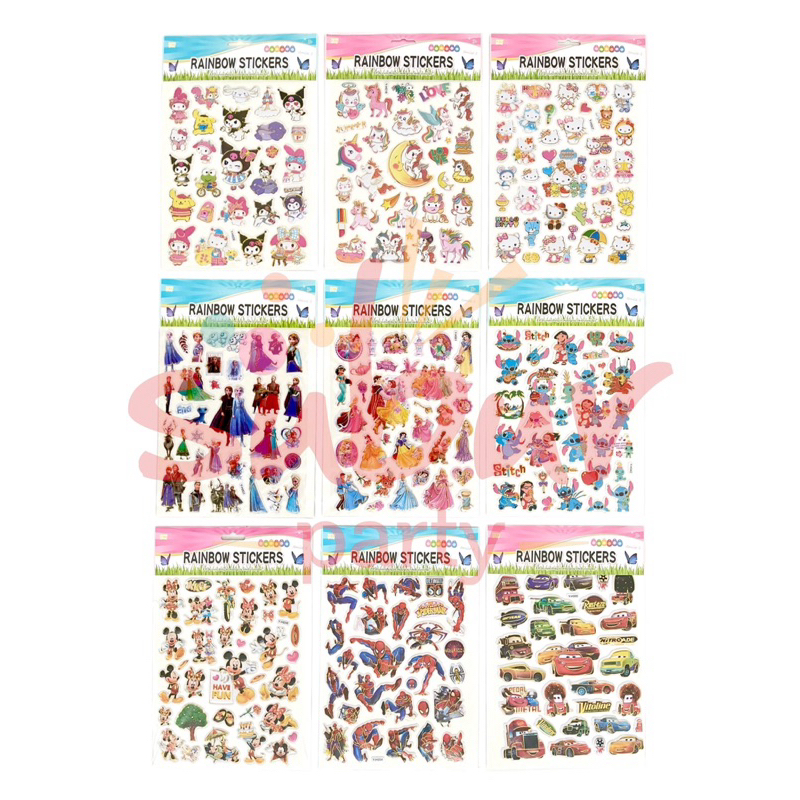 

Sticker Anak Karakter 19x29Cm Rainbow Sticker Y-H