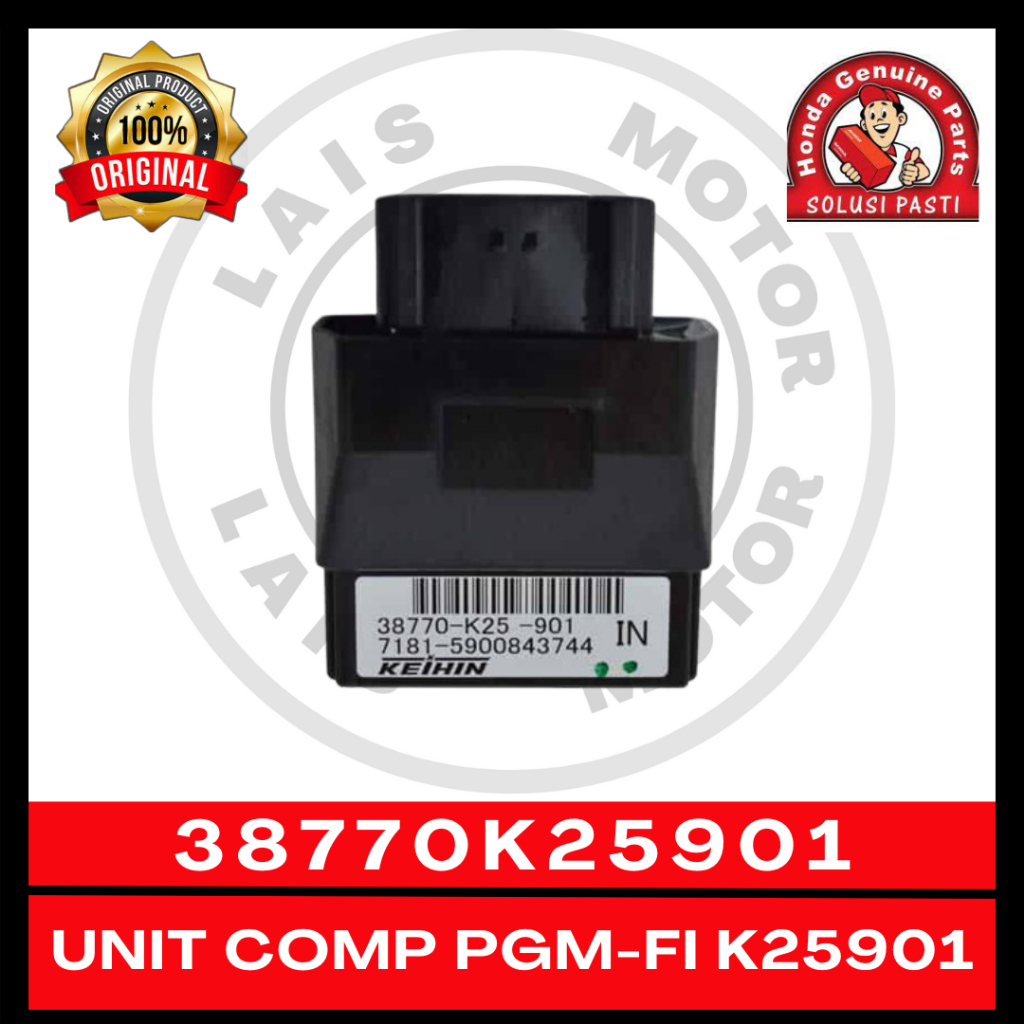 ECU PGM-FI K25 Beat FI, Vario110 FI K46, Scoopy FI K16 38770K25901 Original AHM