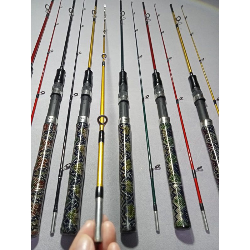 Joran Pancing Galatama Ikan Mas Dan Lele Panjang 150cm Dengan Gagang Motif Batik