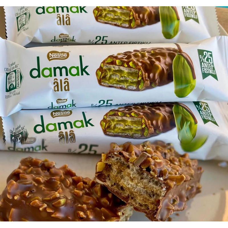 

RB22 WAFER PISTACHIO DAMAK WAFER COKLAT PISTACHIO 30 gram