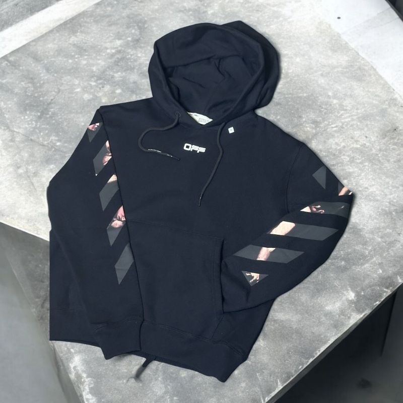 HOODIE OFF-WHITE CARAVAGGIO ARROWS BLACK