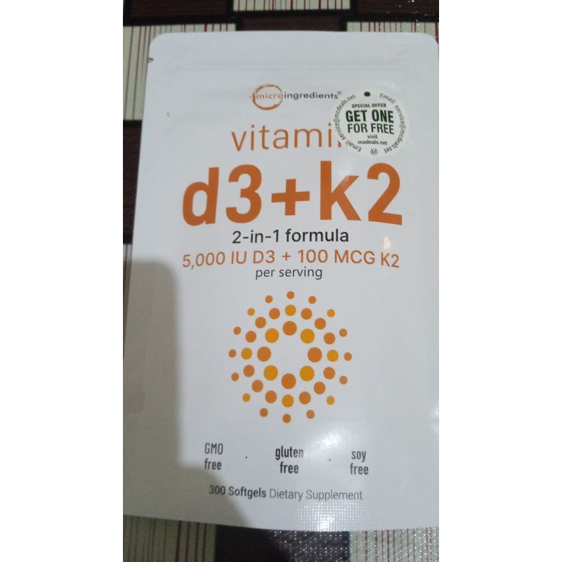 Vitamin D3+K2 5000iu original