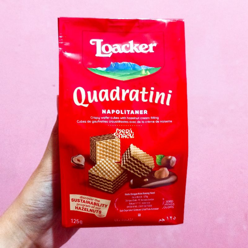 

Loacker Wafer Quadratini Napolitaner 125gr