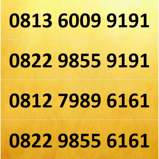Nomor Cantik Simpati - Kartu AS Double AB - GIGI - 6161 - 9191 Part 2