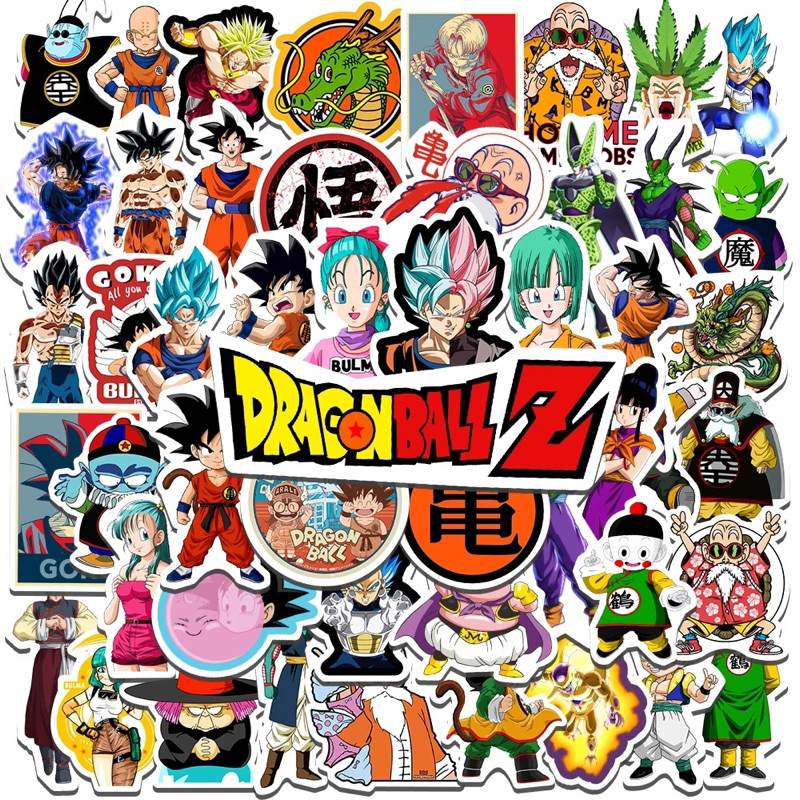 

50 pcs Stiker / Sticker / Tempelan Dragon Ball Z