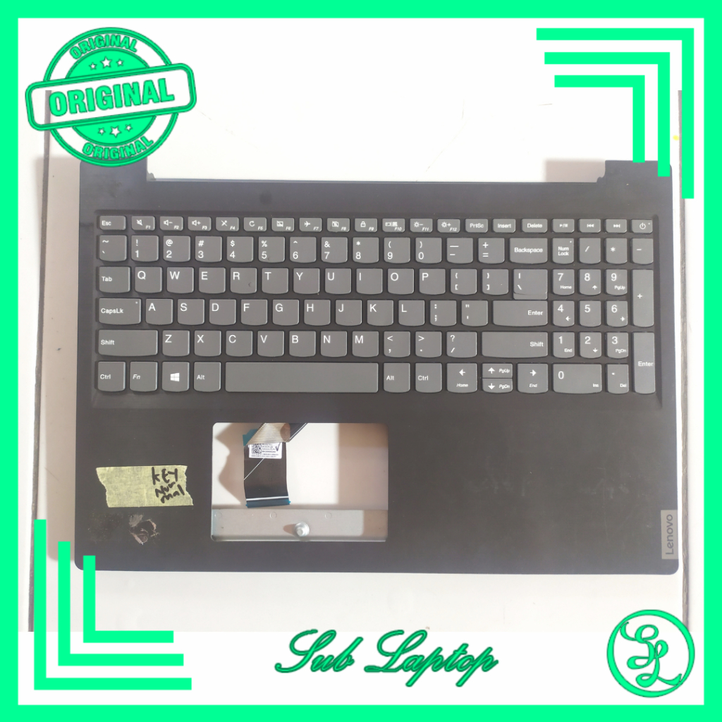 Frame Keyboard Normal Topcase Palmrest Lenovo Ideapad L340 Ideapad L340-15 Inc Normal Bergaransi