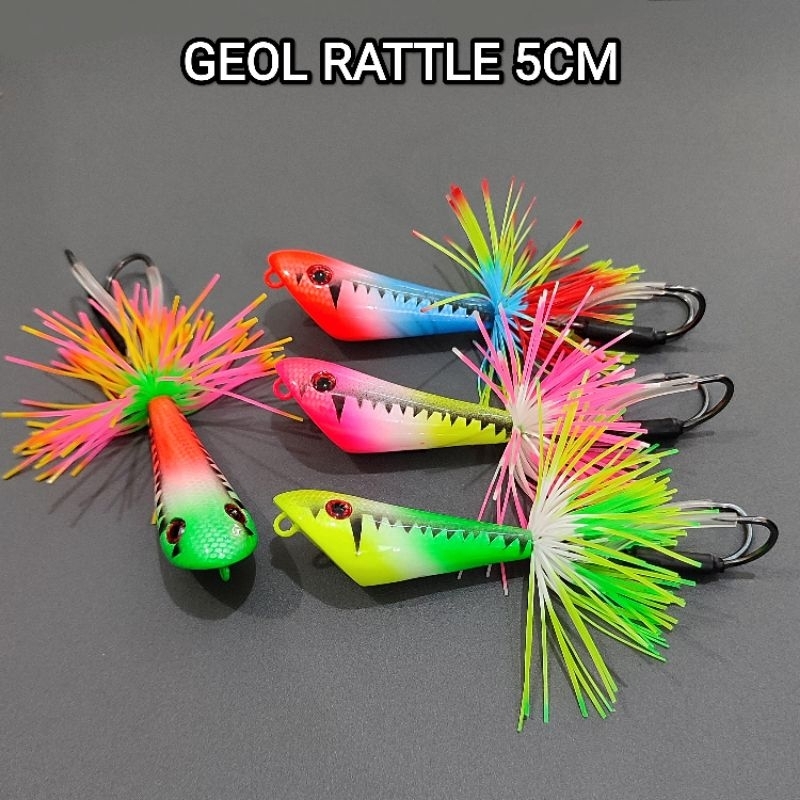 GEOL RATTLE 5CM. umpan casting gabus. umpan casting toman.