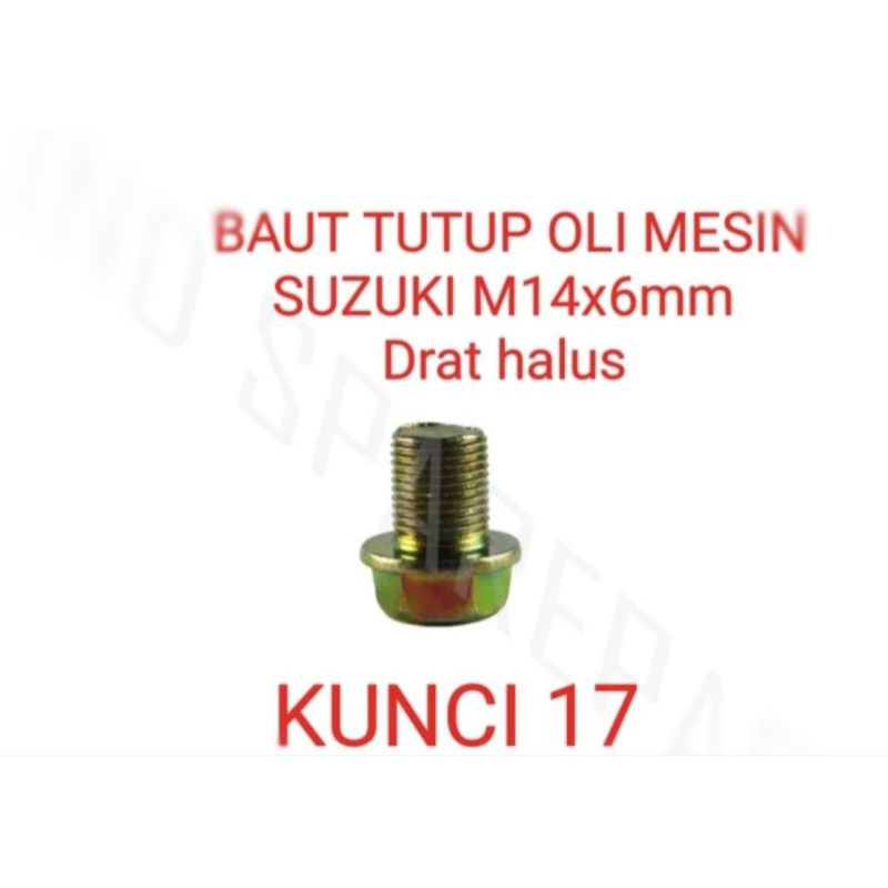 Baut Tutup Oli Mesin motor Suzuki Shogun Tornado RC 80 100 dll