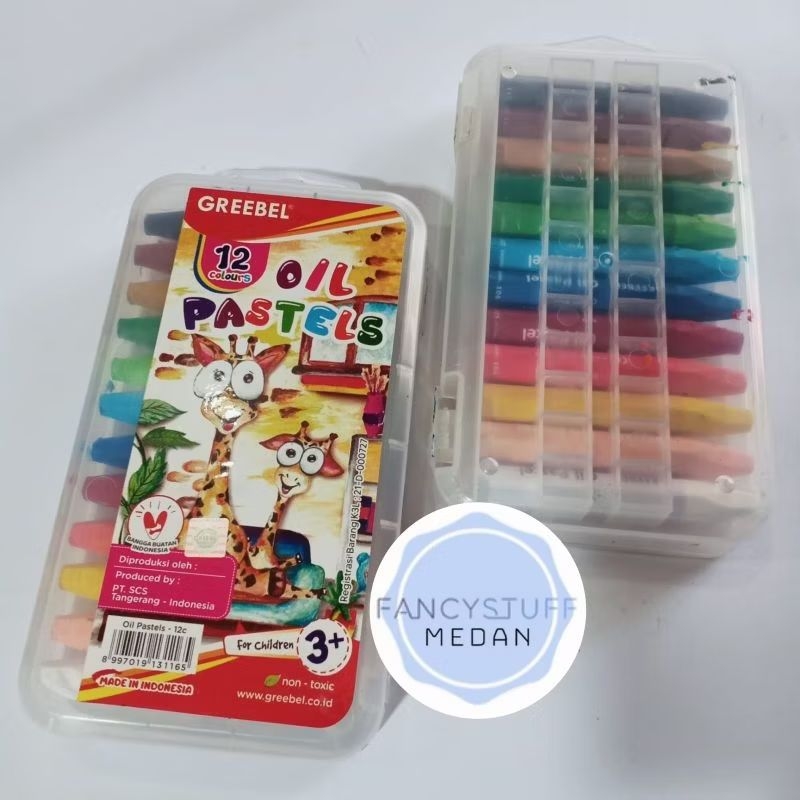 

Fancystuff - crayon greebel (oil pastel) 12 warna