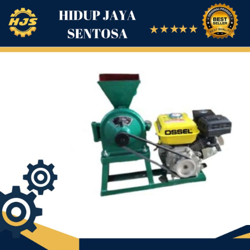Paket Mesin Penepung Gilingan Tepung Disk Mill FFC 15 Ossel dan Penggerak Bensin Gasoline Engine GX 