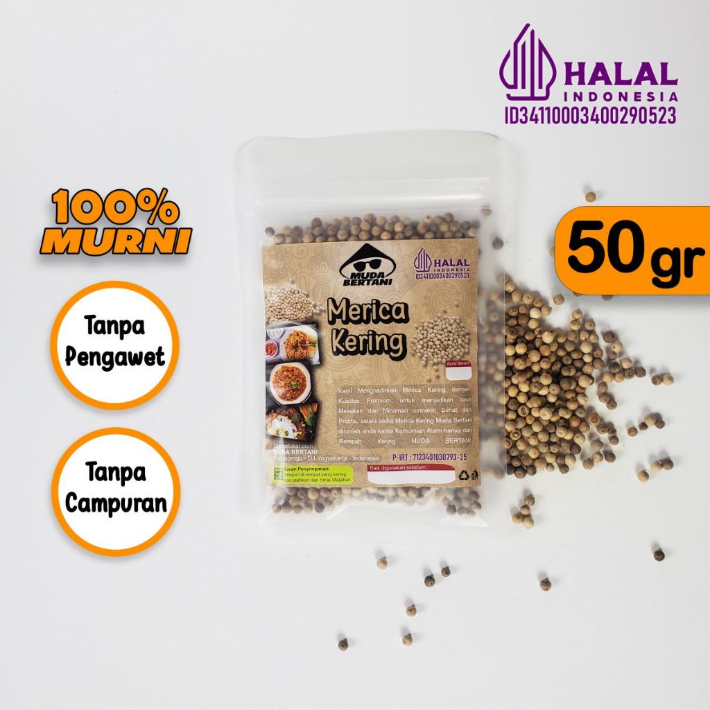 

Merica/ Lada Putih / Piper Nigrum/ Pepper (Kering)