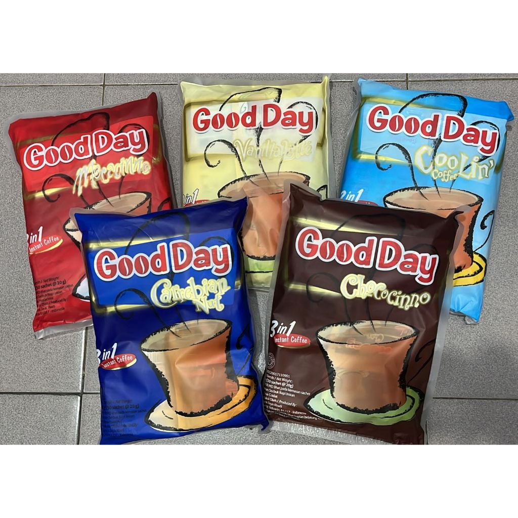 

FX SHOP KOPI GOOD DAY 3in1 ALL VARIAN RENCENG ( ISI 10 x 20 gr )