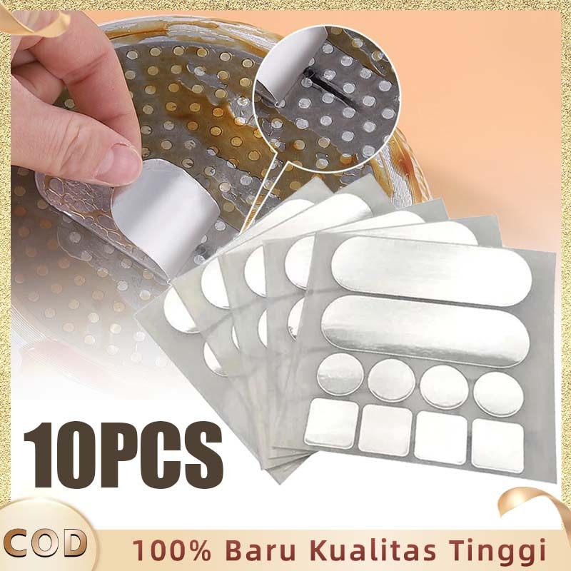 Tambalan Panci Anti Bocor Stiker Lem Tambal Panci 10pc Tambal Panci Bocor Tahan Api Tambal Panci
