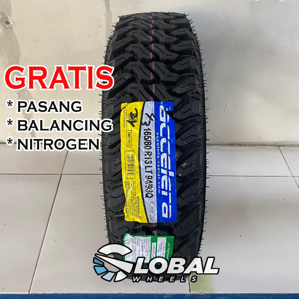 Ban Mobil Tubles Cangkul Ring 13 Ukuran 165 80 R13 Accelera M/T01