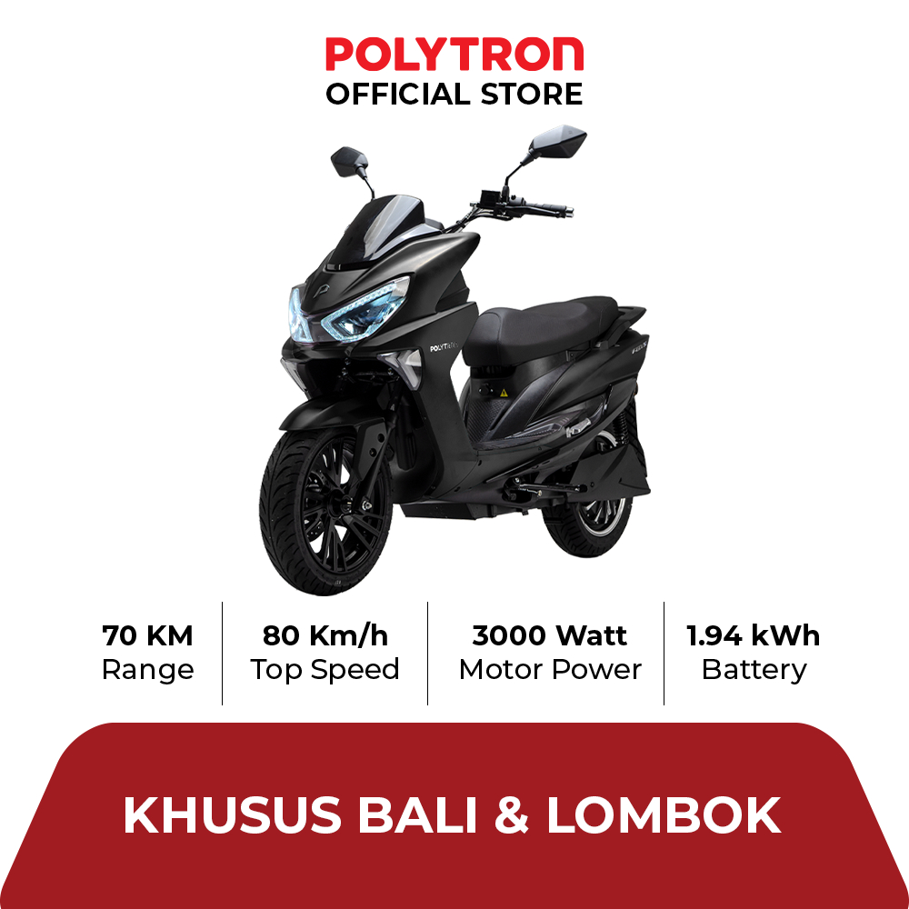 SUBSIDI POLYTRON Fox S Electric Sepeda Motor Listrik - OTR Bali & Lombok