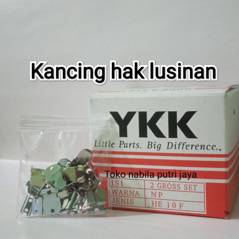 Kancing hak ykk lusinan, kancing hak celana
