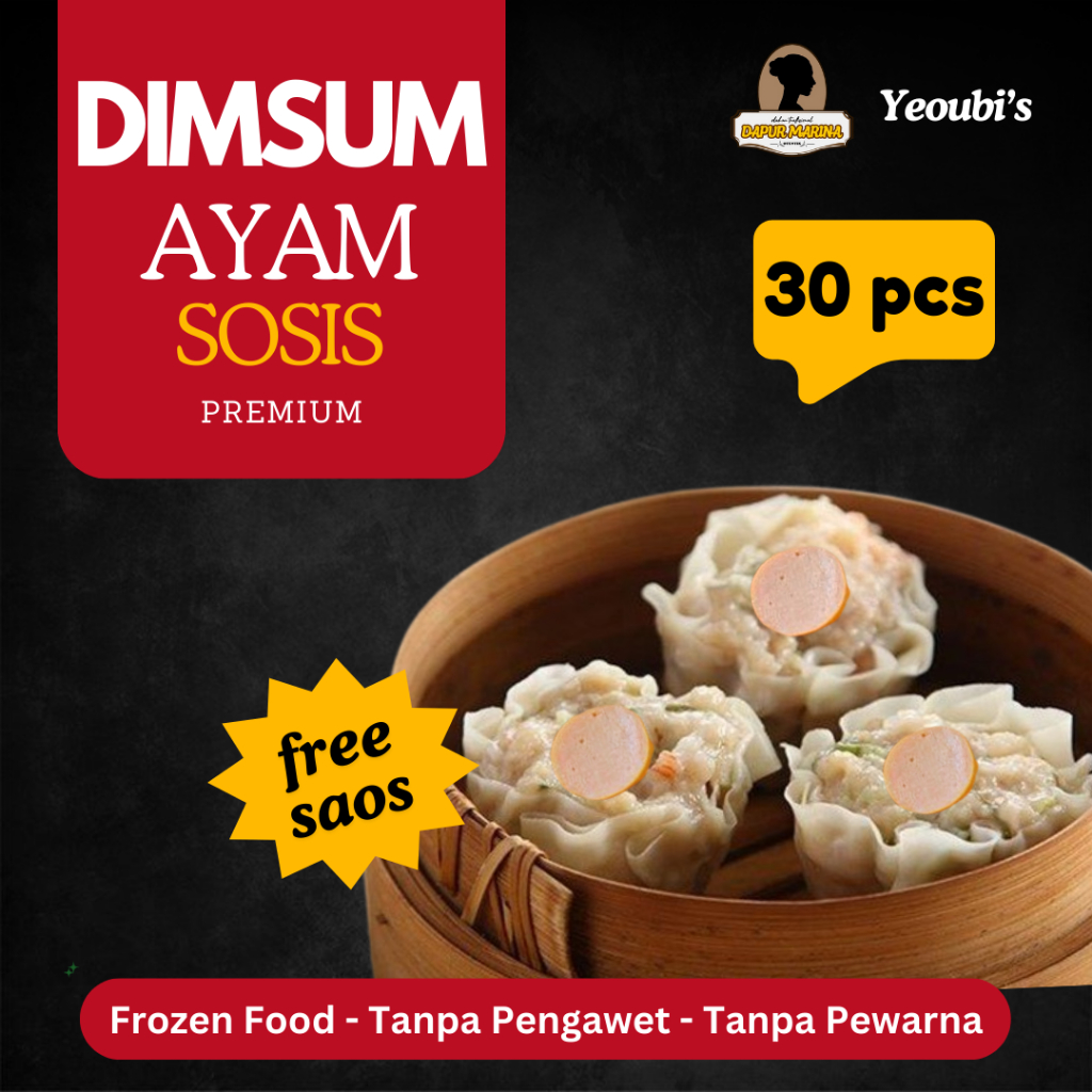 

Dapur Marina dan Yeoubi's - Dimsum Ayam Sosis 30 Free Saos Homemade Frozen Food Enak Halal Premium