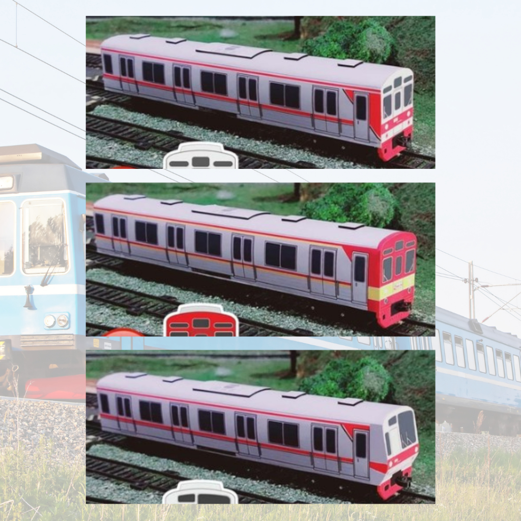 Kereta Api Indonesia Lokomotif Miniatur Handmade Seri KRL Kereta Api Penumpang